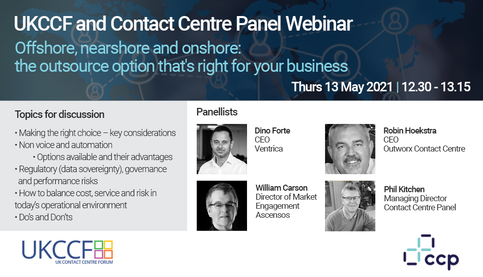 Contact Centre Panel & UKCCF Outsourcer Webinar 2